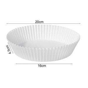 [✅SG Ready Stock] 100Pcs/50pcs Air Fryer Paper Tray Liners Non-Stick Disposable Kitchen Oil Paper Steamer Food Oven Paper Airfryer Baking Sheet空气炸锅纸