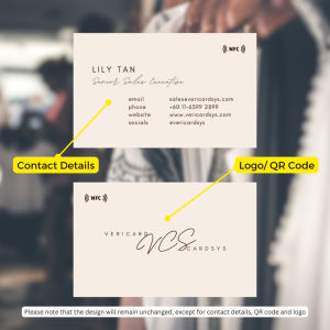 NFC Business Digital Name Card | Can Use Own Design | No More Stack Of Paper Name Card Being ESG Compliance And Environmental Friendly