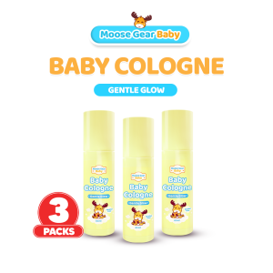 Moose Gear Baby Cologne 60ml 3PCS Gentle Formula Green Fruity Floral Scent
