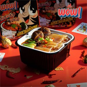 JIAOZHI บะหมี่กึ่งสำเร็จรูป รสเส้นหนึบหม่าล่า ตรา ว๊าว ว๊าว มาม่า ถ้วยร้อน ชาบู บะหมี่กึ่งสำเร็จรูป น้ำหนัก 140 กรัม