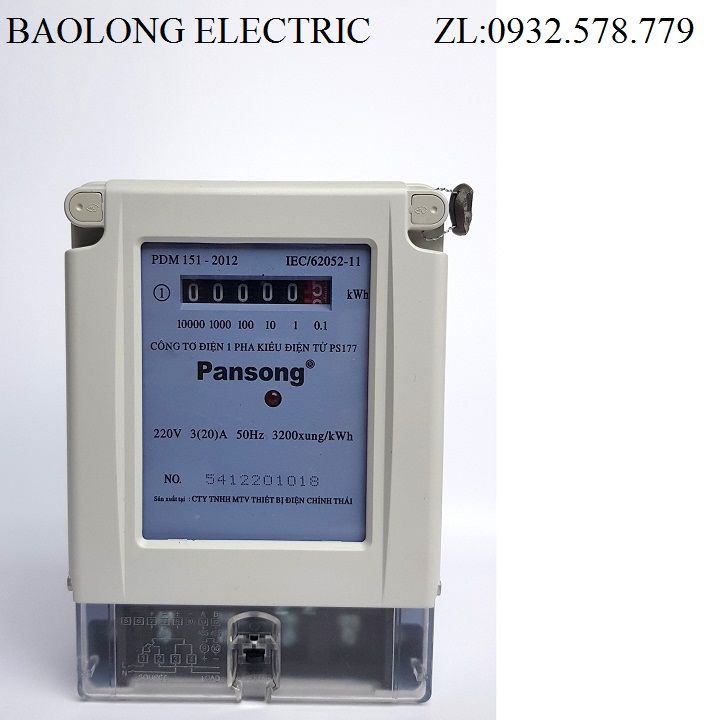 Công Tơ Điện Tử 1 Pha Kiểu Điện Tử PANSONG - Đồng Hồ Đo Điện | Lazada.vn