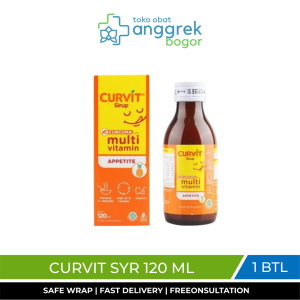 CURVIT SYR 120 ML/PENAMBAH NAFSU MAKAN/VITAMIN ANAK/VITAMIN MASA PERTUMBUHAN ANAK