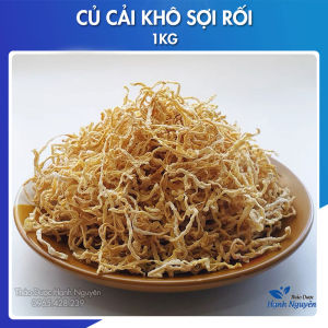 Củ cải khô sợi nhỏ 1kg dai giòn ngọt dùng nấu canh xào thịt làm gỏi nộm nấu món chay thơm ngon