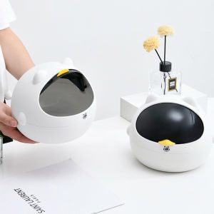 Nordic style office desktop Sorting Trash Can Household Garbage Storage Box Mini Plastic Garbage Sorting Paper Basket For living room kitchen bedroom bathroom trash can Box