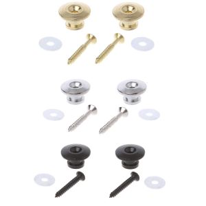 1 Pair Mushroom for Head Electric Guitar Strap Buttons Locks with Mounting Screw