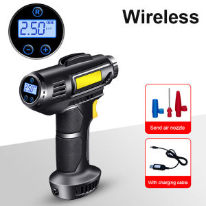 SEAMETAL Wireless Car Car Air Pump Car Air Pump Portable Digital Tire Pressure Detection Pump Bicycle Motorcycle Electric Vehicle Wheel Pump