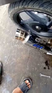 KNALPOT RACING DOS FULL SYSTEM BASS BEAT / VARIO / MIO / BEAT FI / HONDA BEAT / BEAT STREAT / DOS BEAT KARBU