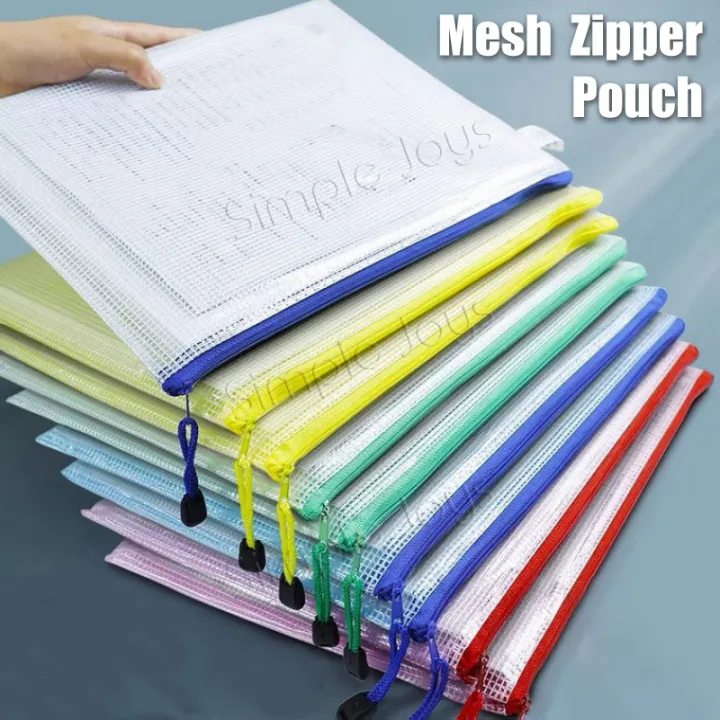 Zip%20Bag%20Organizer%20Mesh%20Zipper%20Pouch%20File%20Folder%20With%20A4/A5/A3/B4/B5%20Size%20-%20Image%202