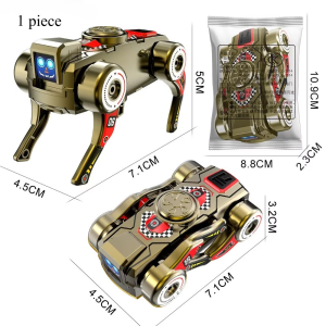 Kebigumei con quay xoay lò xo xoay xoay 360 Chó Robot xoay mới Con quay hồi chuyển cơ học con chó con quay hồi chuyển Đồ chơi con Relief căng thẳng Đồ chơi ngón tay