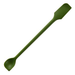 MELODI 1pc Heat Resistant Spatulas Long Handle Silicone Kitchen Accessories Colourful Dual-Ended Seasoning Cream Scraper for Cooking Baking