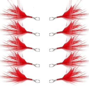 Câu cá muỗng mồi thu hút lông cho lưỡi câu 3 móc dễ dàng cài đặt lông lure Mặt dây chuyền Câu Cá Đồ Câu Cá