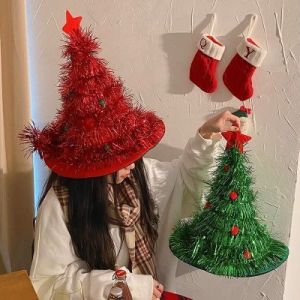 Ryn studio christmas headgear christmas hat female adult ins decoration party christmas tree hat atmosphere photo prop arrangement