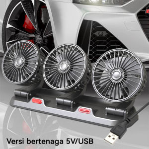 Sahabat gemilang jaya kipas angin murah promo kipas angin mobil 12v dingin ac 3 kepala 12/24V tiga motor Penyesuaian tiga kecepatan USB Charge Fans Angin kencang yang tenang Rotasi 360° kipas angin promo cuci gudang kipas mobil super dingin model ac