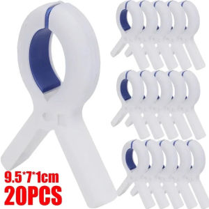 Dizoey 30Pcs Plastic Clothes Pins Beach Towel Clips Strong Springs Clamps Laundry Drying Pegs Quilt Clothespins Photo Hanging Clips