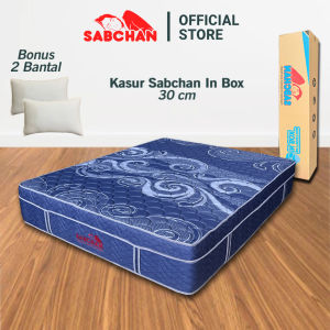 Sabchan - Kasur In Box Matras Hotel Busa Cover Knitted Quilting Bonus 2 Bantal Garansi 10 Tahun