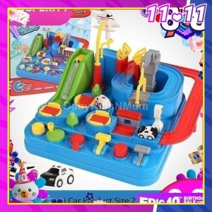 Mechanical Interactive adventurous track Toy Racing Rail Car Game Early Learning Montessori Toys for Kid