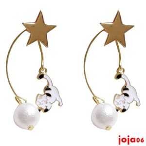 Khuyên Tai Mèo Chơi Bóng tinh nghịch