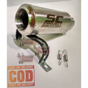 Knalpot Sc project inlet 50mm  Silencer SC Project Titan . Silincer SC Project Titan. Slenser SC Project Titan Suara Bas Gahar ukuran inlet 50mm SC projects Knalpot Murah