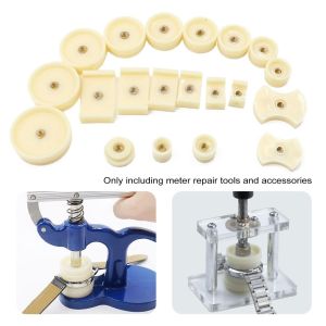 19Pcs Watch Dies Watch Crystal Front Back Case Cover Screw Presser Press Watchmaker F5Y7