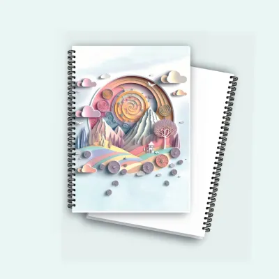 [ PROMO ] SKETCHBOOK / BUKU SKETSA / BUKU GAMBAR A5 / SKETCH BOOK PAPER / BUKU SKETSA COVER VINTAGE MOTIF 3D