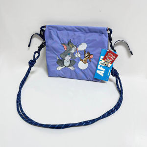 Tom and jerry Sling bag Embroidery High-Grade Nylon Crossbody phone bag travel bag women children