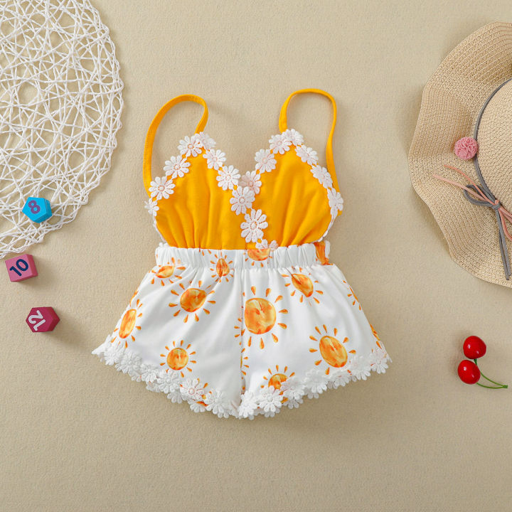 Baby Crane Strap Romper