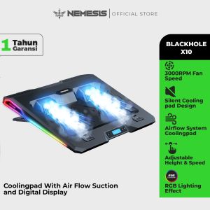Coolingpad Thermoelectric Cooler RGB with Digital Display X10 BLACKHOLE