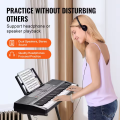 KAWES Standard 61 Keys Digital Electric Piano Dual Speaker +Mic+Piano Book+Charger  35inch Electric Piano. 
