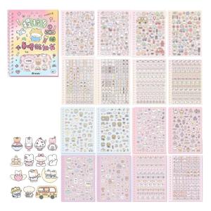 Kpop Photocard Scrapbook Sticker Book Self-Adhesive Cartoon Sticker Book for Photocards Scrapbooking Decoration