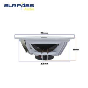 Smart home sound system frameless ceiling speaker 8 inch 8 ohm 20 watt passive for homes bedrooms balconies