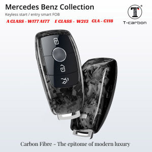 For Mercedes E Calss W213 A class A177 CLA C118 T Carbon Genuine Forge Carbon Fibre FOB Key shell Case