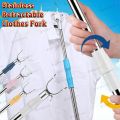 Believe 155cm Adjustable Panungkit Stainless Laundry Stick: Sungkit ng Sinampay Stainless, Pangsungkit ng Sampay, Panukit sa Damit, Clothes Fork Pole, Panungkit ng Damit, Hanger for Clothes, Hanger Pole Fork for Laundry. 