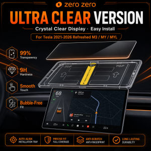 For Tesla Model 3 Y YL Screen Protector Tempered Glass 2021 2026 Center Rear Navigation Film 3 Seconds Easy Install Zero zero