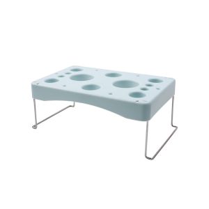 ROBERTA Stainless Steel Feet Icing Bag Holder Multi Holes Foldable Piping Bag Placement Stand Stable Removable Decorating Tip Bags Shelf Kitchen