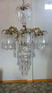LAMPU KRISTAL JUMBO 7 BOHLAM/LAMPU GANTUNG/LAMPU DEKORASI