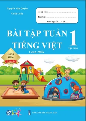 Bộ Sách Cánh Diều Bài Tập Tuần - Toán và Tiếng Việt Cho Học Sinh Lớp 1 - Trọn Bộ 2 Học Kỳ