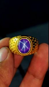 Cincin Permata Purple Star Thailand High Qualty