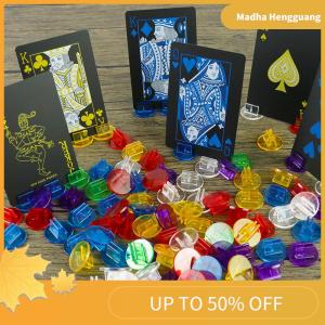 Madha 20PCS Lot Transparent Plastic Stand Card Base For Board Games Cards Holder Game Accessories