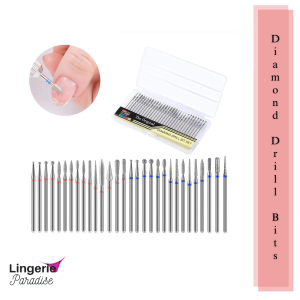 LP I Diamond Nail Drill Bits Set for Manicure Cuticle Clean Electric Nail Polishing Machine Accessories Nail Files Art Tools
