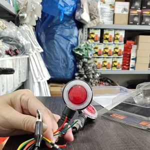 Lampu Sein Plus Senja dan Rem - Lampu Sen Led Bulat 4Kabel - Lampu Sen Motor Universal - Lampu Sen Senja dan Rem harga 2biji