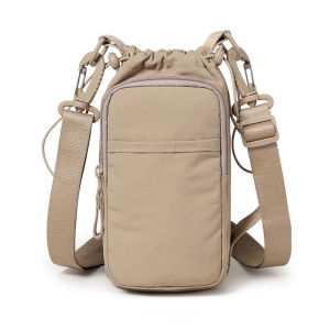 Crossbody Water Bottle Bag with Adjustable Strap Versatile Carrier for Hiking Gym Travel Hands-Free Backpack or Shoulder Bag