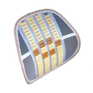 Breathable Bamboos Mesh Lumbar Backrest Cushion for Office Chairs and Vehicle Seat Prolonged Sitting Comfortable Driving
