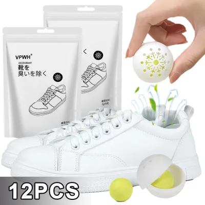 12Pcs Deodorizer Freshener Balls For Shoes Multifunction Jasmine Scent Fresheners Footwear Shoe Closet Toilet Deodorization
