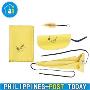 Saxophone Sax Cleaning Care Kit 3pcs Cleaning Cloth + Mouthpiece Brush Musical Instrument Maintenance Tool