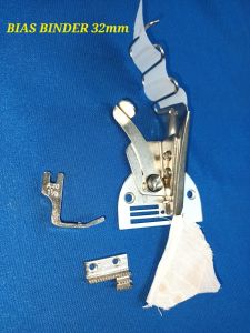 BIAS BINDER A10S Wrapping Tube Binder Folder Attachment for Industrial Sewing Machine (32mm)