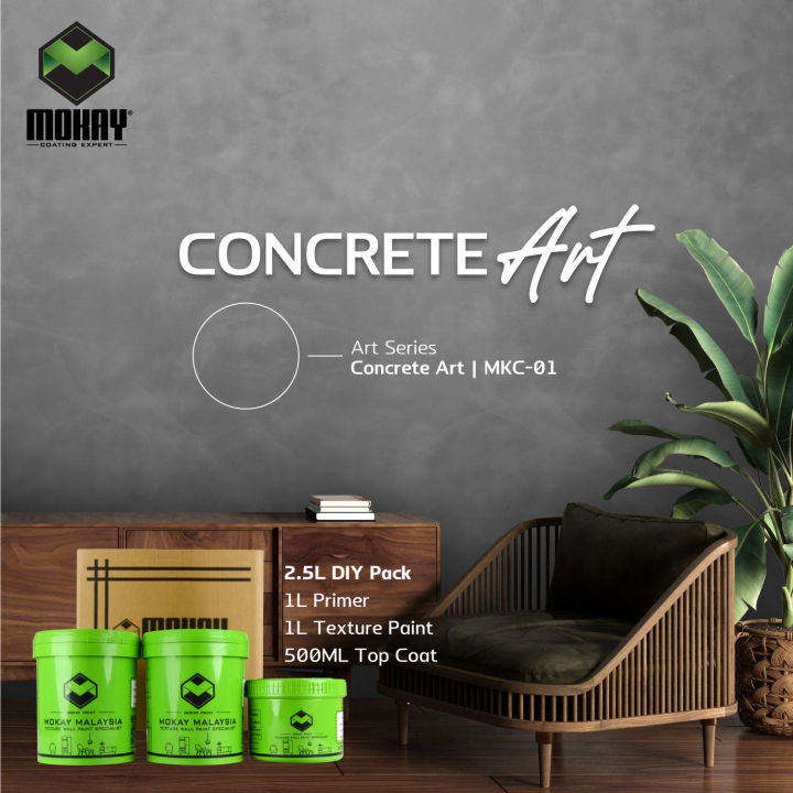 MOKAY® Concrete Art | Designer's Choice Artistic Concrete Texture Paint ...