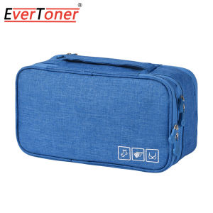 EverToner Bra Travel Case Lingerie Storage Organizer Bags Large Capacity Multiple Compartment Portable Waterproof Travel Underwear Pouch Packing Cubes Organizers Bag Travel Accessories for Women Men Girls