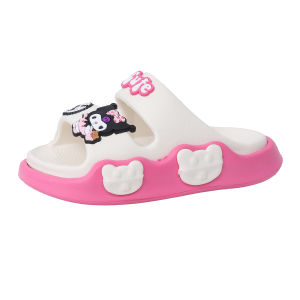【BB】 Kids Cute Slippers Cartoon Kuromi Double Strap Soft Soled Sandals Non Slip Lightweight Walking Shoes#718-5