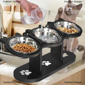 [COD] Fashion Change Cat Bowls Elevated Dish Pet Food Bowls For Food And Water Kitten Indoor Cats Cat Bowls With Stand Cat Dining Table Dish