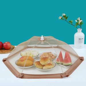 ANGY Portable Collapsible Kitchen Helper Picnic Vegetable Bbq Dining Table Cover Food Cover Dust Cover Meal Cover
